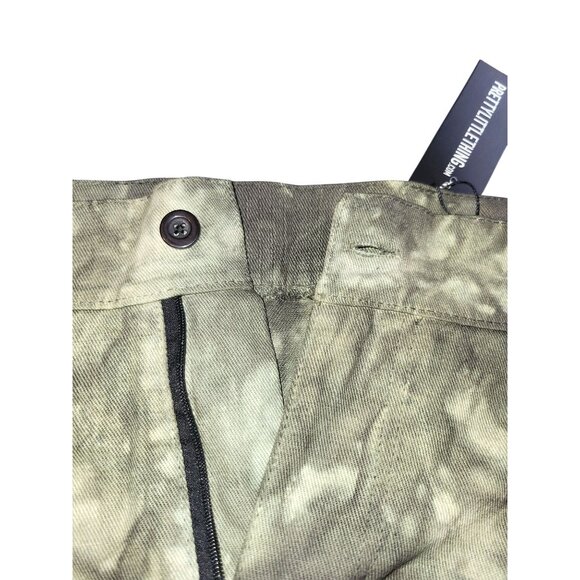 PrettyLittleThing Green Tie Dye Cargo Pants US 14 - Picture 8 of 9